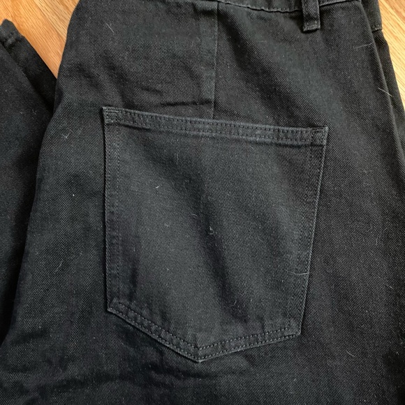 Cider Denim High Waist Wide Leg  Black Jeans, XL, NWOT - Picture 6 of 8